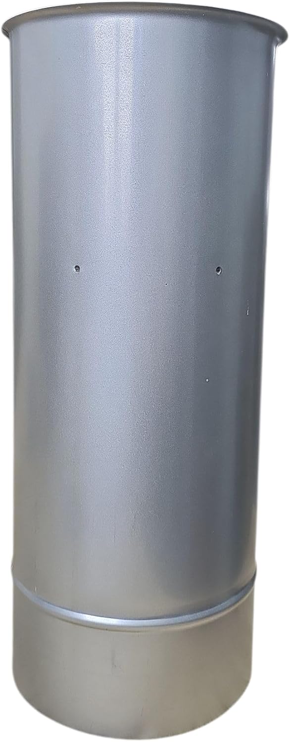 Mauermuffe Ø150 mm 50 cm lang kürzbar Wandfutter kürzbar Doppelwandfutter für Rauchrohr Ofenrohr Kam