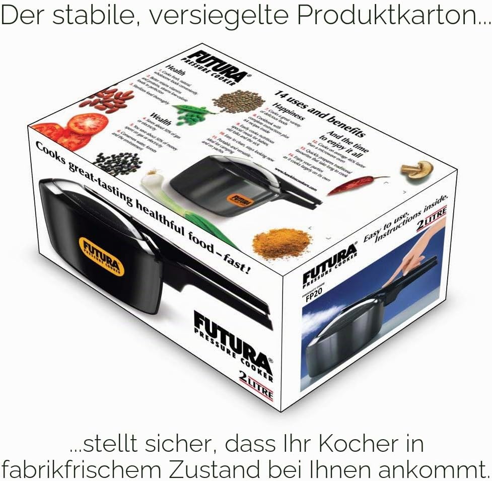 Hawkins Schnellkochtopf F05, 2 l, Schwarz, 2 L