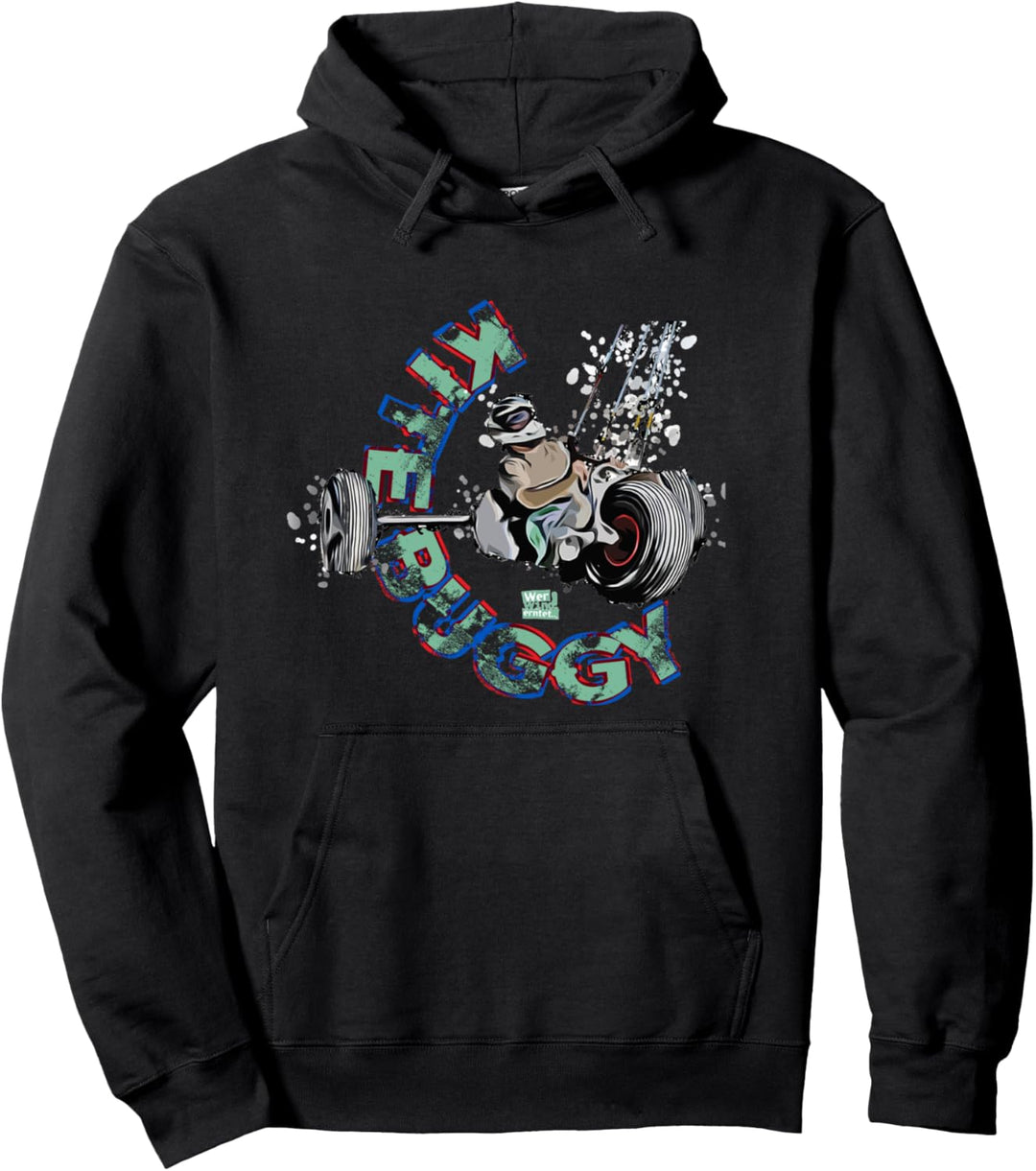 Kite Buggy | Strand | Geschenk | Wind | Sturm - Kitespass Pullover Hoodie