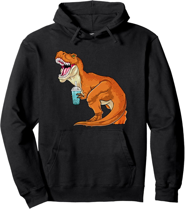 Bubble Tea Dinosaurier Boba Milch Tee Boba Dino Bobasaurus Rex Pullover Hoodie