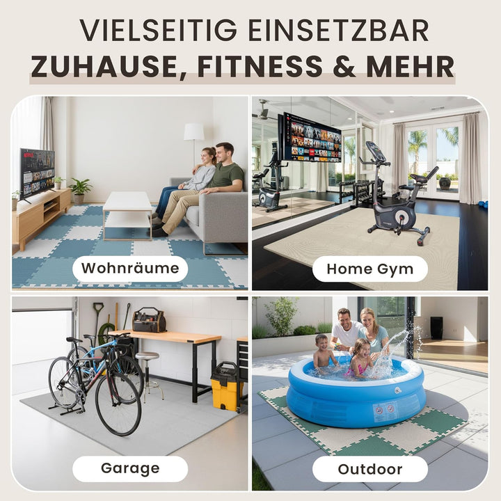 Schutzmatten Bodenschutzmatte Set Sportmatte Gymnastikmatte Puzzlematte: Puzzle Sportgeräte Matte Fi