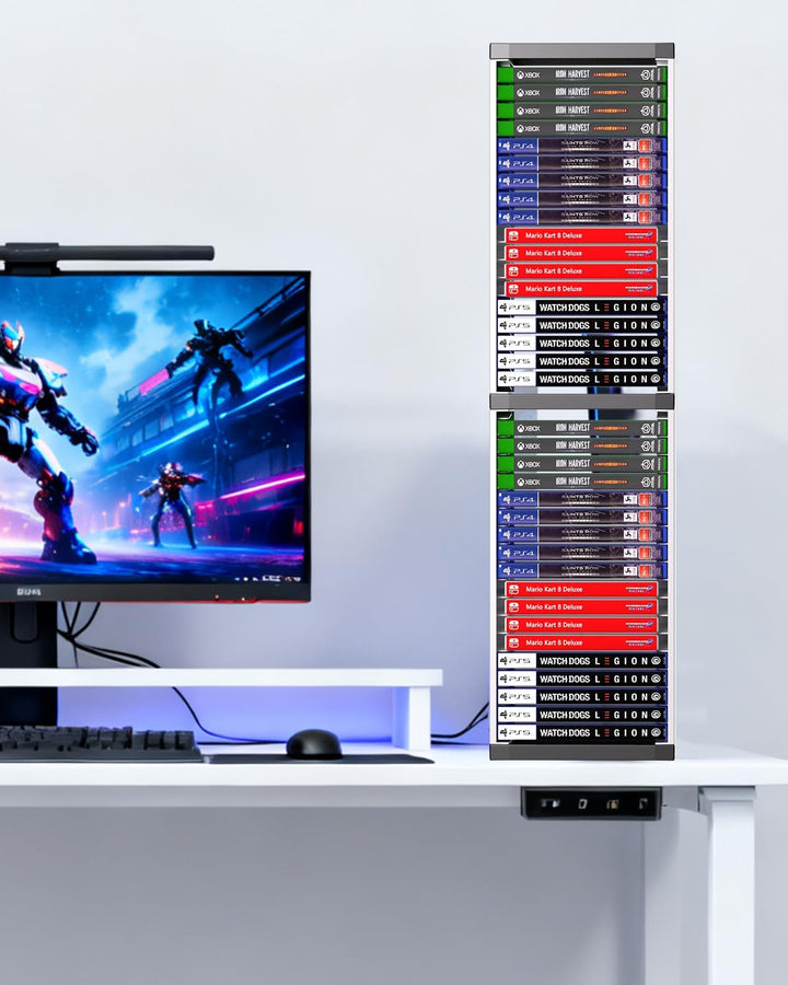 Videospielkarten-Box, Aufbewahrungsständer für PS5/PS4/Nintendo Switch/Xbox Series S & X/Xbox One Sp