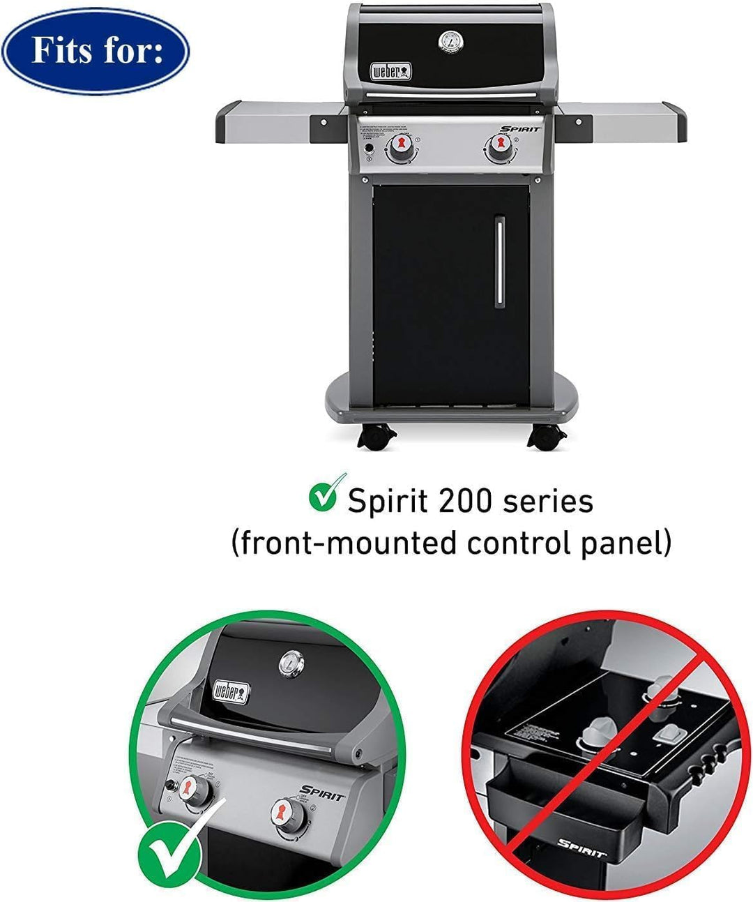 Denmay 7637 44,5 x 26cm Grillrost für Weber Spirit I & II E210, E220, S210, S220 (mit vorderen Brenn