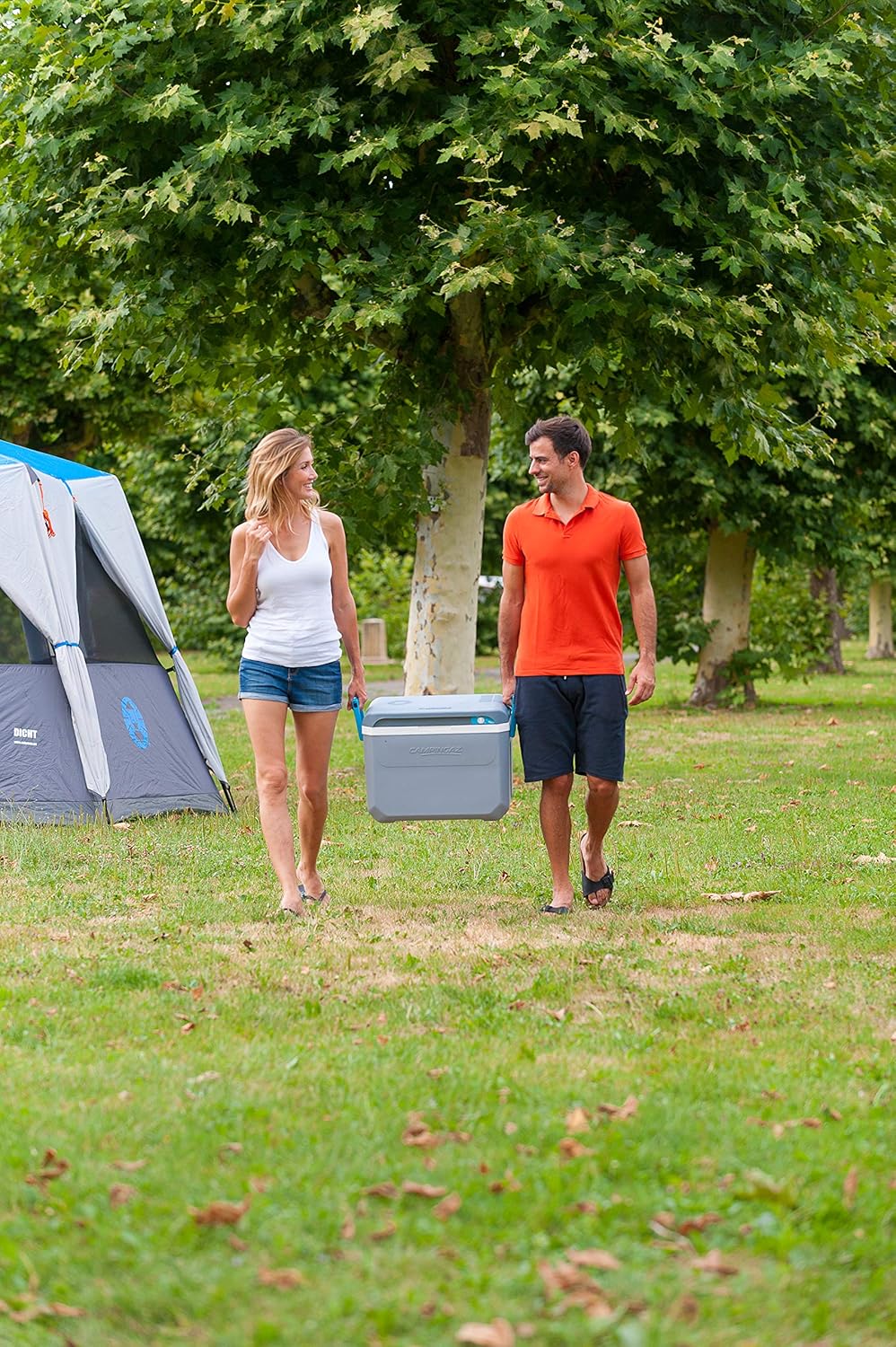 Campingaz Powerbox Plus Thermoelektrische 12V/230 V Kühlbox, Hochleistungs-Kühlbox Auto, mit UV Schu