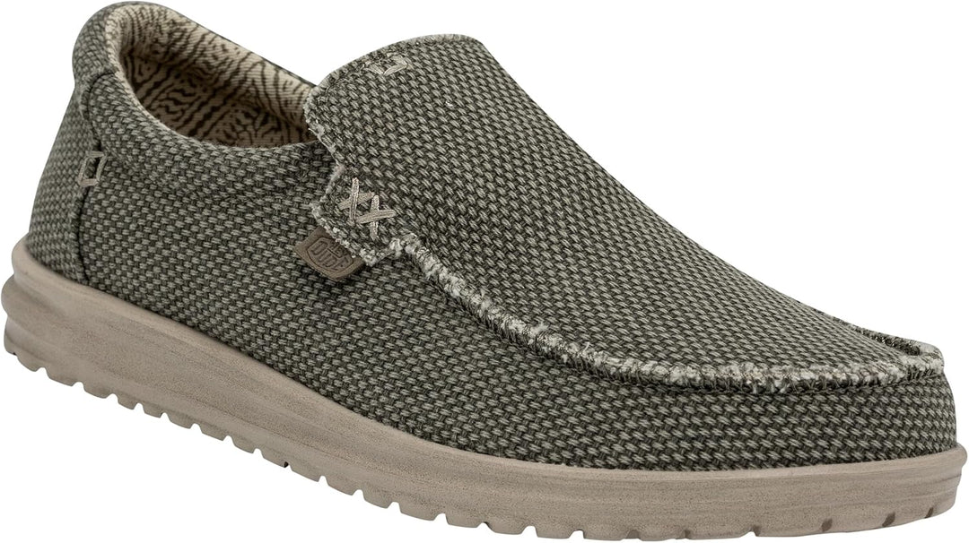 HEYDUDE - Mikka Braided Herren - Slip on Schuhe - Mokassin Stil 38 EU Army, 38 EU Army
