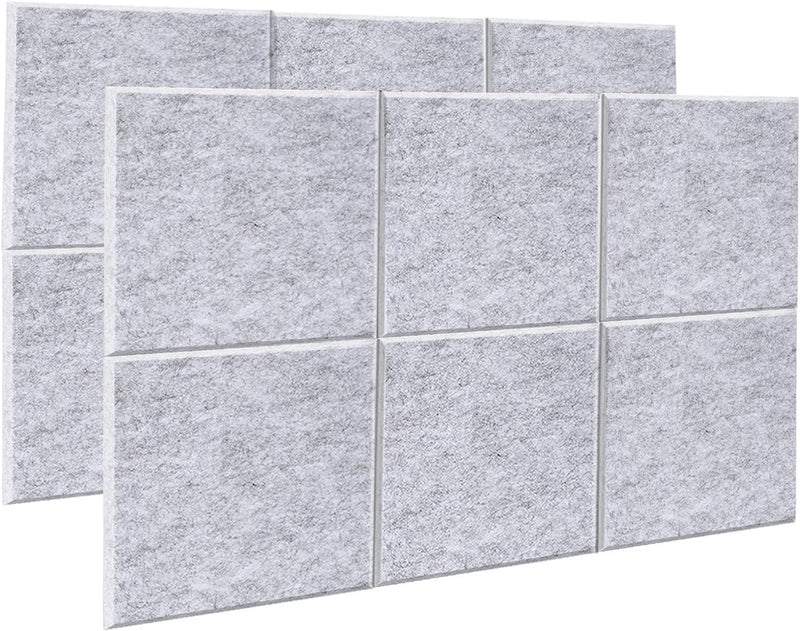 Akustik Panel, AGPtEK 12er Pack Akustische Absorptionsplatten 30,5x30,5x1 cm Schallschutzpaneele, Ho