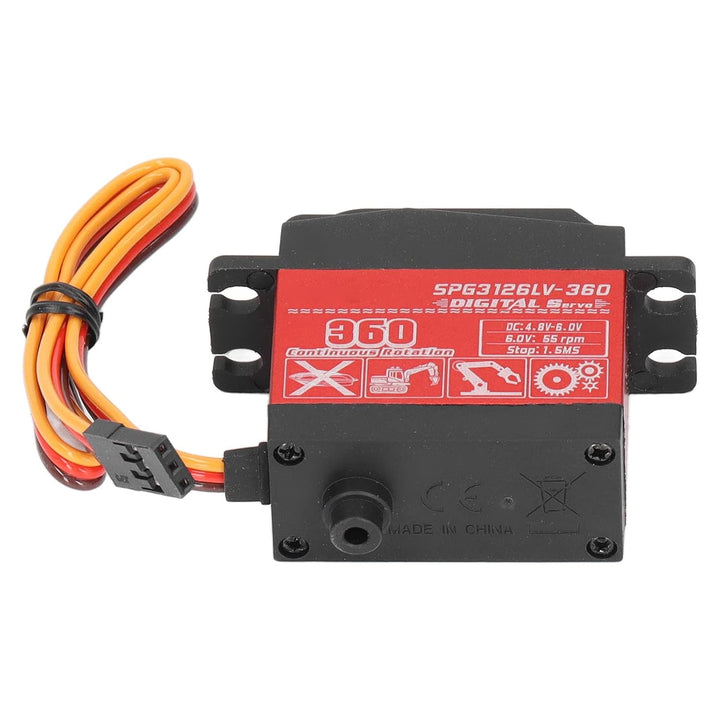 Servo mit kontinuierlicher Rotation, geräuscharm, schnelle Wärmeableitung, wasserdicht, 26 kg, digit