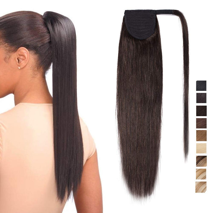SEGO Clip in Ponytail Zopf Echthaar Pferdeschwanz Haarteil Extensions Haarverlängerung Pony Remy Hai