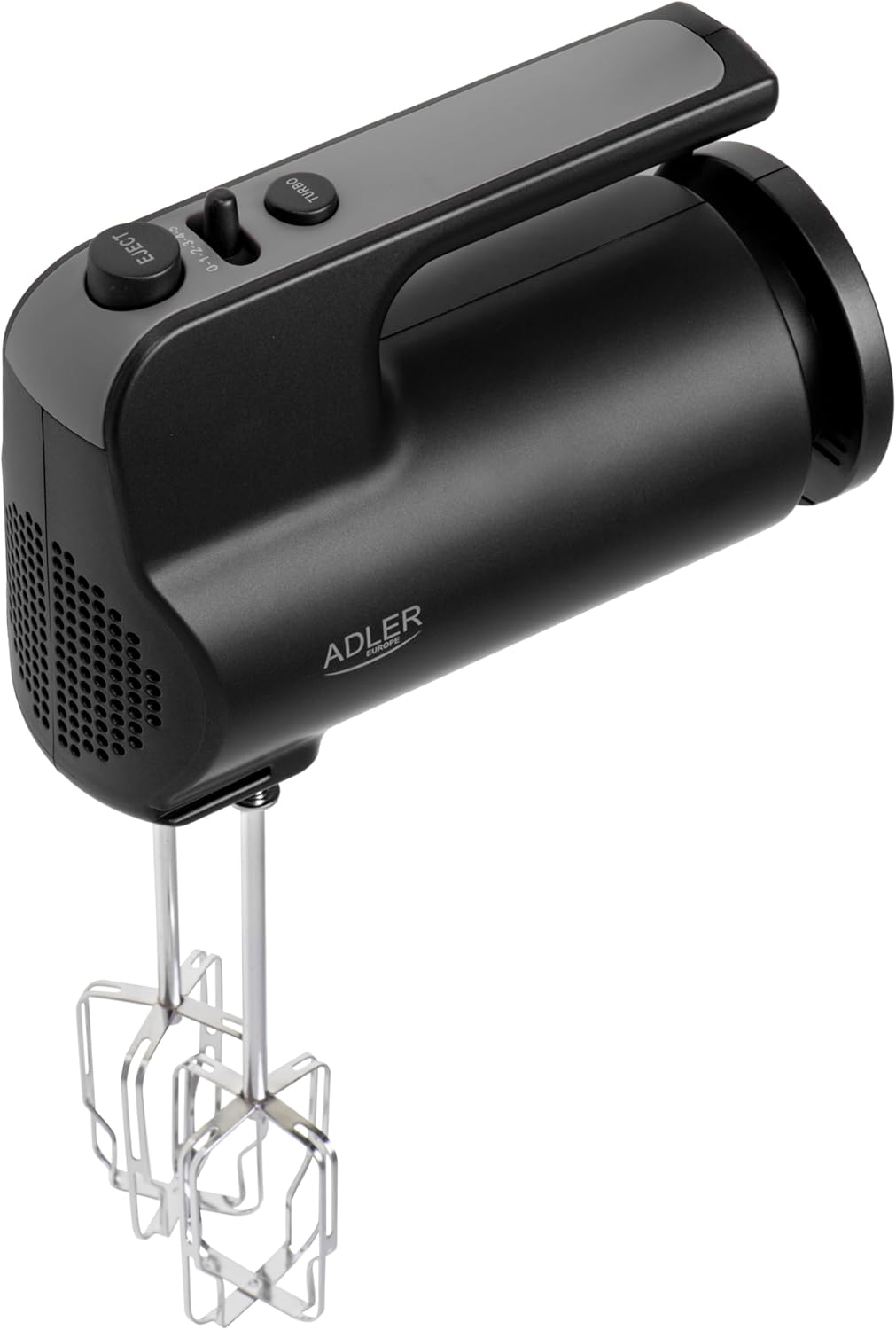 Adler AD 4230 Handmixer mit 5 Geschwindigkeiten und Turbo Funktion inklusive Knethaken und Rührbesen