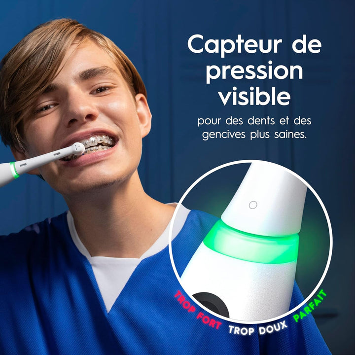 Oral-B iO 6N Elektrische Zahnbürste, Weiss, Reiseetui