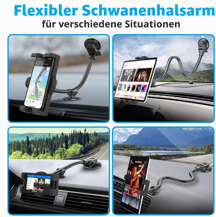 Oilcan Schwanenhals Tablet Autohalterung, Armaturenbrett Windschutzscheibe LKW iPad Halterung Flexib