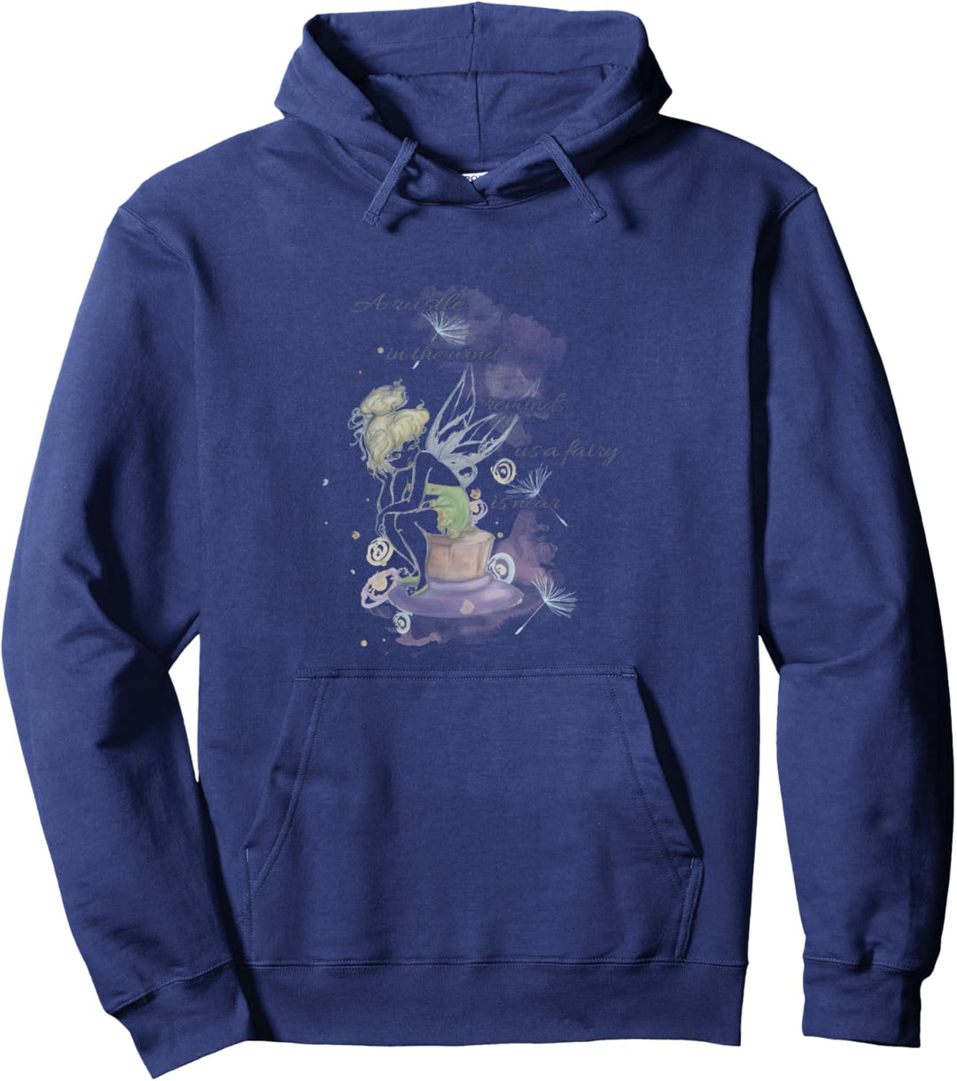 Disney Peter Pan Tinker Bell Fairy Is Near Drawing Pullover Hoodie