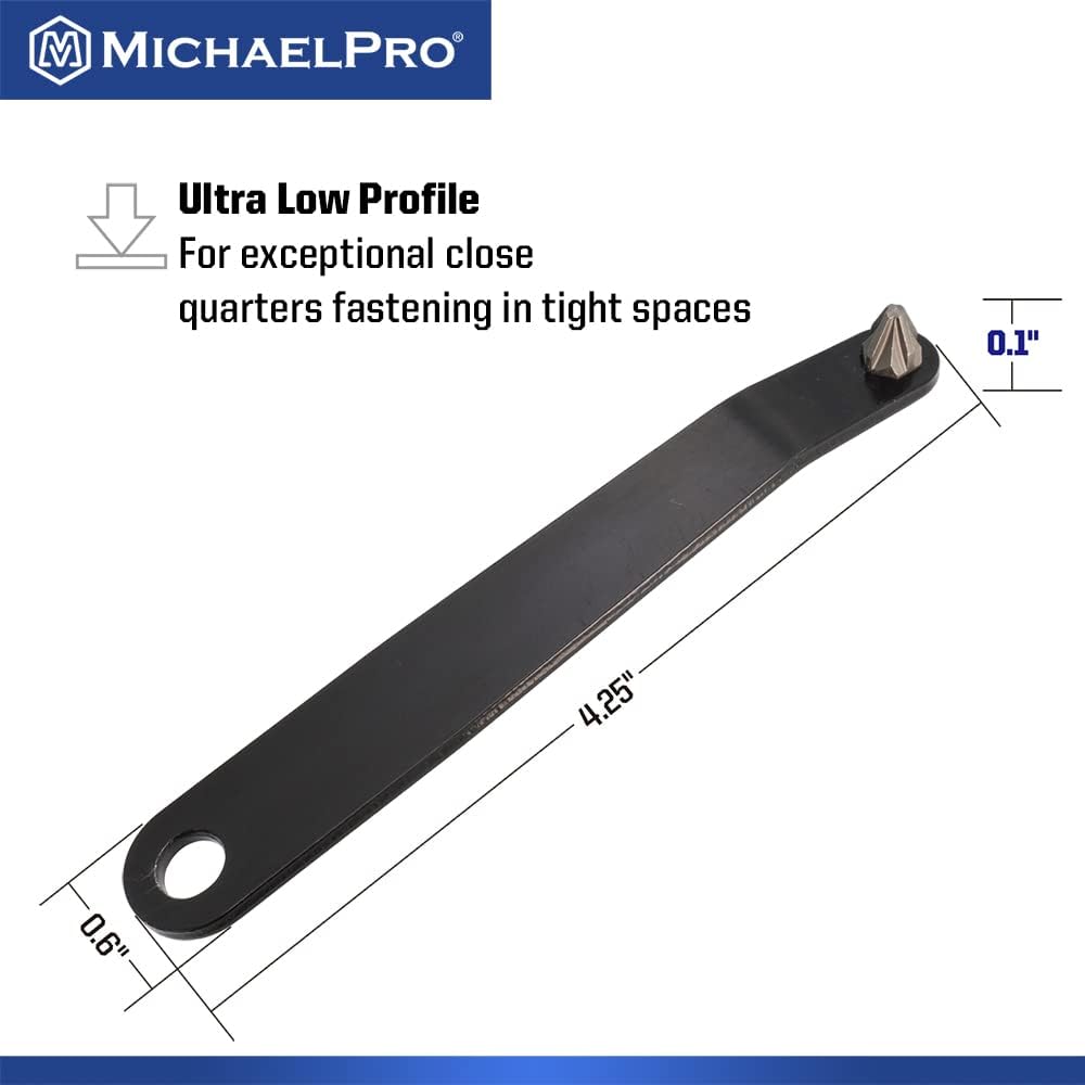 MichaelPro MP002028 Ultra Low Profile Offset Screwdriver Set Slim Profile Angle Screwdriver Phillips