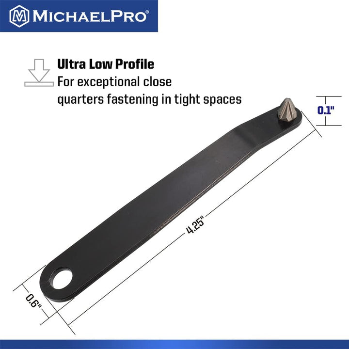 MichaelPro MP002028 Ultra Low Profile Offset Screwdriver Set Slim Profile Angle Screwdriver Phillips