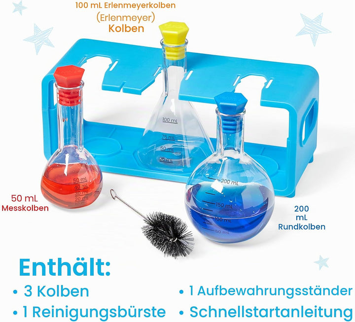 Learning Resources Naturwissenschaftliches Einsteigerset mit Messkolben, Kunststoff-Messbecher für K