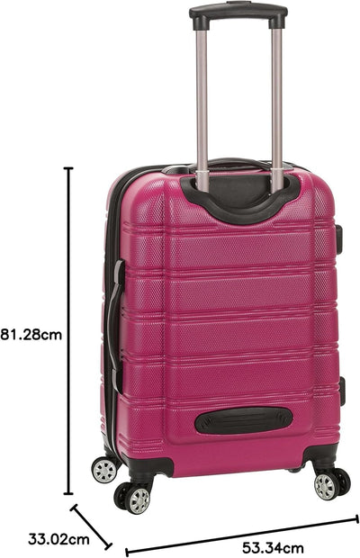 Rockland Melbourne Hartschalen-Koffer, erweiterbar, Magenta (Pink) - F225-MAGENTA 2-Piece Set (20/28