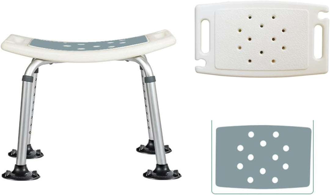 Adjustable Bath Chair,Höhenverstellbar Duschhocker, Anti-Rutsch Badsitz Duschhilfe Duschsitz,150KG K