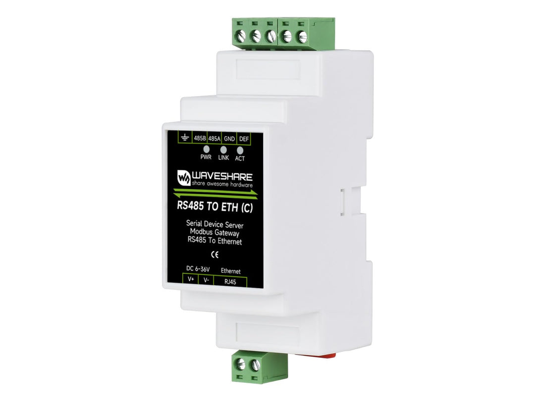 Wveshare Industrial Serial Server Isolation RS485 to RJ45 Ethernet Module TCP/IP to Serial Module Ra