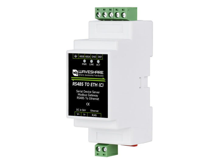 Wveshare Industrial Serial Server Isolation RS485 to RJ45 Ethernet Module TCP/IP to Serial Module Ra