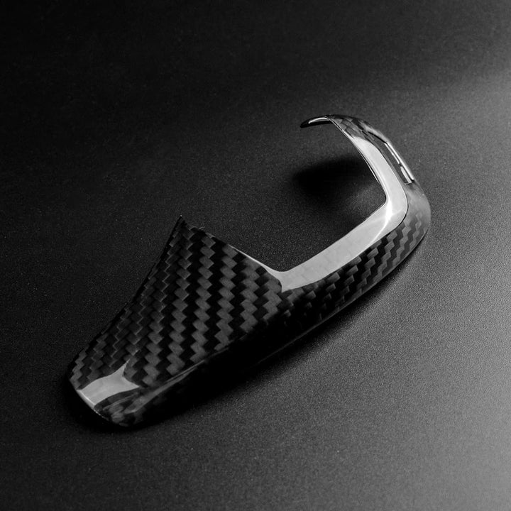 KUNGKIC Kohlefaser Auto Schaltknüppel Abdeckung Compatible with BMW F20 F21 F22 F23 F30 F34 F32 E70