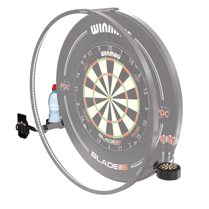 Winmau Plasma Zubehör Set Accessory Pack Telefonhalter, Getränkehalter, Laser Oche Halterung, Dart-D