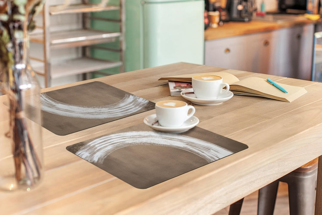 KitchenYeah© Platzsets Abwaschbar 6-Teilig 45x30 cm Tischsets Platzdeckchen Platzset Unterlage Tisch