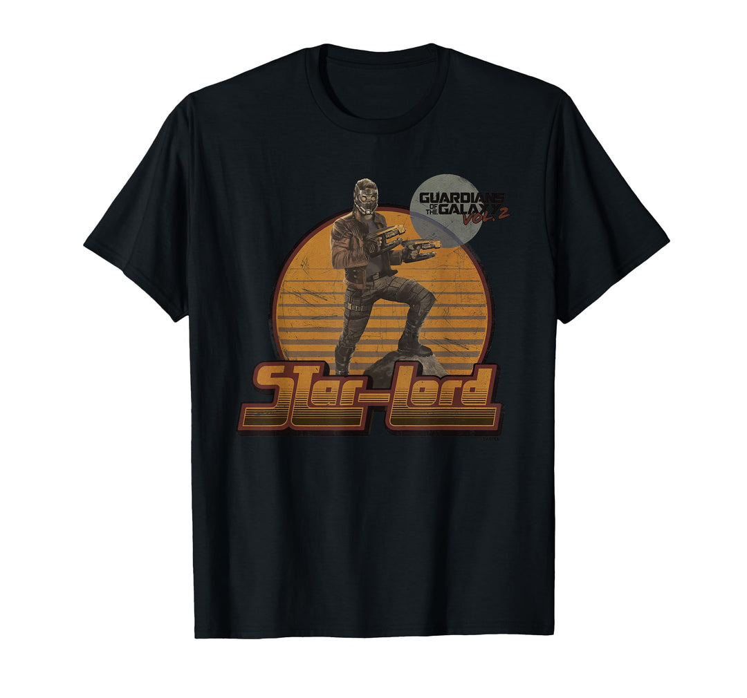 Womens Marvel Star-Lord Guardians of Galaxy 2 Pose Graphic T-Shirt XL Silver