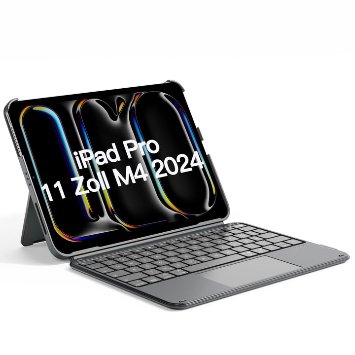 Inateck Hülle mit Tastatur für iPad Pro 11 2024, ACE Touch Ultraleichte Tastatur Abnehmbar, mit Touc