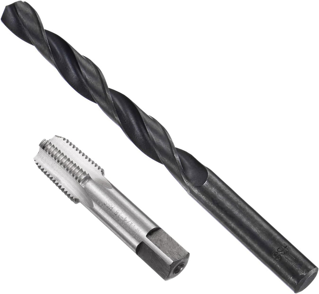 QUARKZMAN Gewindebohrer Set 1/4-18 NPT, Gewindeschneider- und Bohrer set, Gewindeschneidwerkzeug, 1/