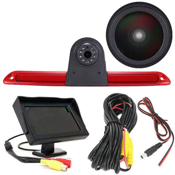 「18mm Linse Top Qualität Rückfahrkamera + 4.3 Zoll TFT LCD Bildschirm Auto Monitor」Bremsleuchte Auto