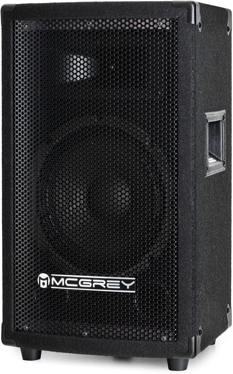 McGrey TP-8 DJ PA Lautsprecher Box 20cm (8“) Subwoofer 300W (Passiv, 2-Wege System, Holzgehäuse, 35m