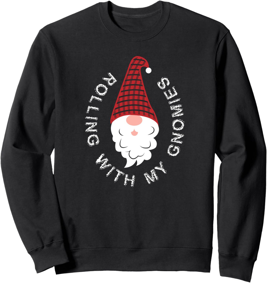 Funny Elf Christmas Gnomies Matching Family Pajama Costume Sweatshirt