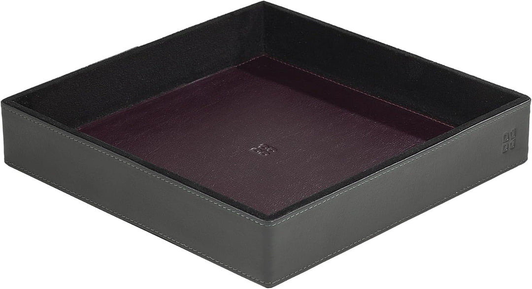 DUDU Schreibtisch-Set aus Leder für das Büro 4-teilig mit Taschenleerer Stifthalter Briefhalter Zett