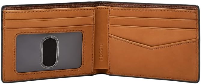 Fossil Herren Geldbörse Steven Leder Vordertasche 11,43 cm L x 1,27 cm B x 7,62 cm H Braun, Braun