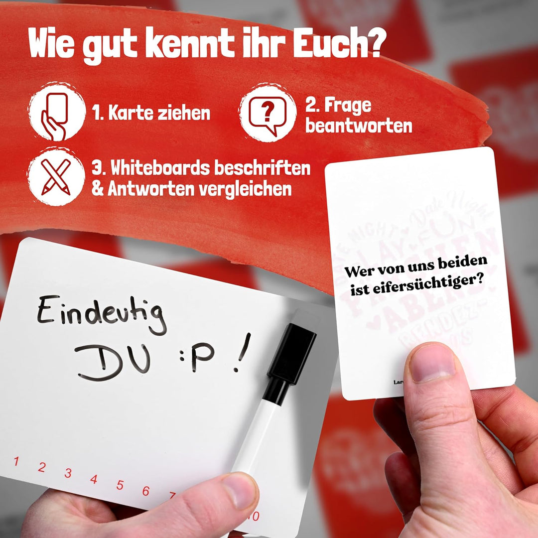 Pärchenabend Partner Geschenke - Geschenk für Ihn & Sie - Perfekte Couple Geschenke - Couple Game Ka