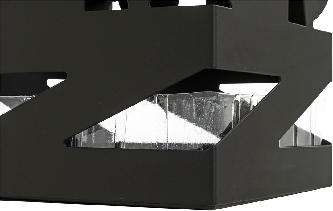 HAKU Möbel Schirmständer, Metall, schwarz, B 16 x T 16 x H 48 cm Schwarz Modern, Schwarz Modern