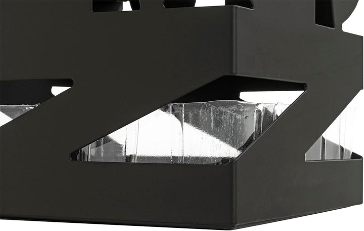 HAKU Möbel Schirmständer, Metall, schwarz, B 16 x T 16 x H 48 cm Schwarz Modern, Schwarz Modern