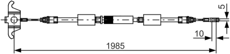Bosch 1 987 482 128 Parking/Handbremsseil