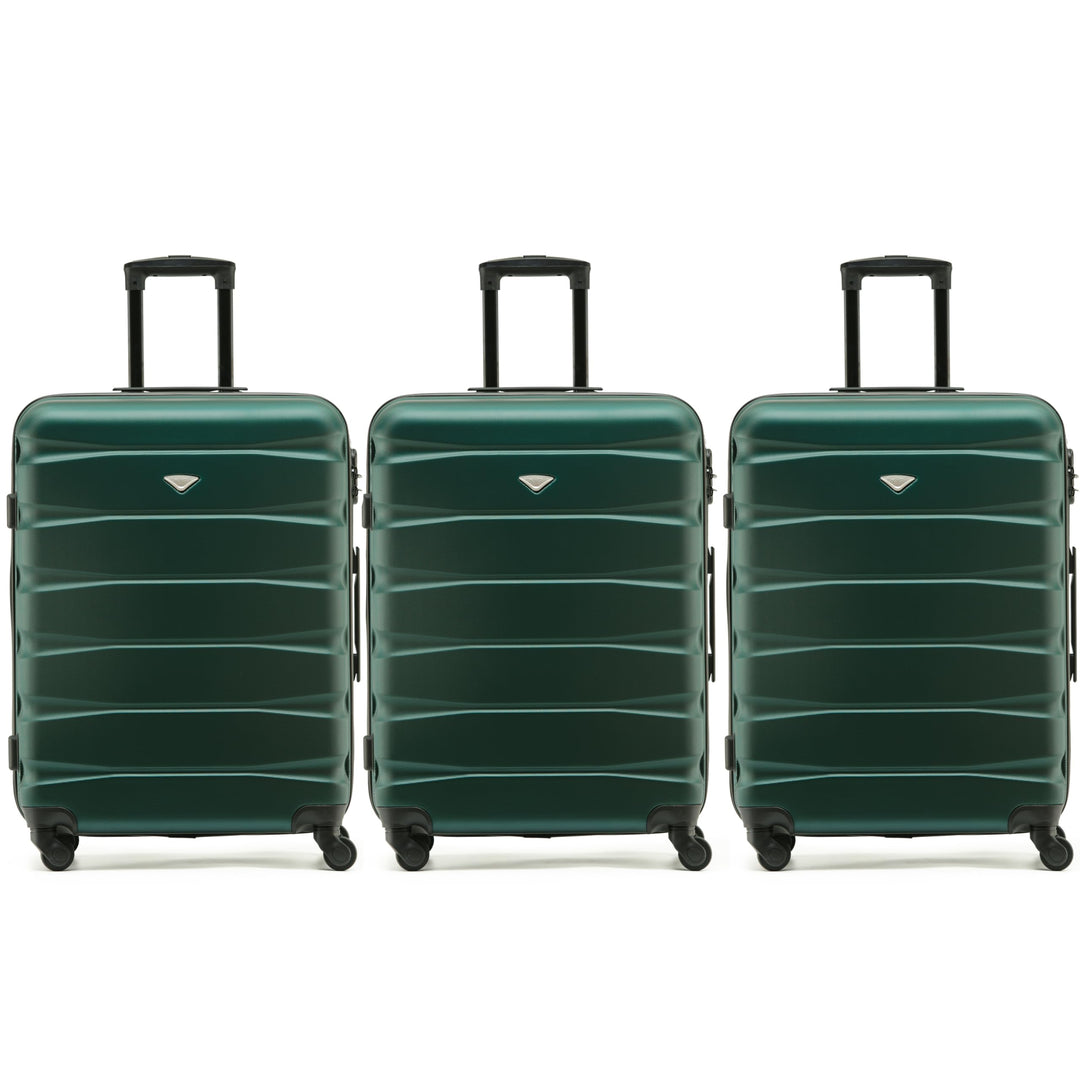 Flight Knight Case 3er-Pack 70cm Leichtes Starres ABS Checken Sie Premium-Koffer EIN Mit 4 Radern, Z