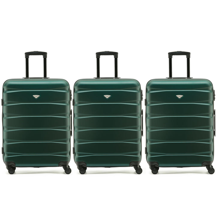 Flight Knight Case 3er-Pack 70cm Leichtes Starres ABS Checken Sie Premium-Koffer EIN Mit 4 Radern, Z