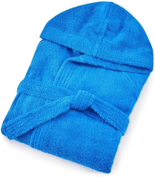Bassetti Time Bademantel mit Kapuze, Unisex, erhältlich in den Grössen S, M, L, XL, XXL, Material: M