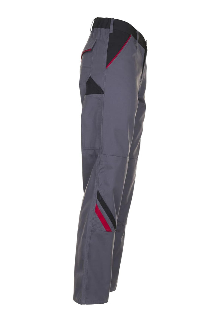 Planam 2322067 Highline Bundhose, Schiefer/Schwarz/Rot, Grösse 67