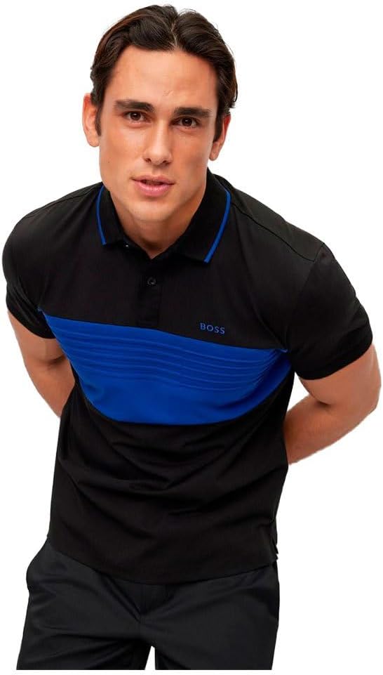BOSS Herren Pavel Polo M Black1, M Black1