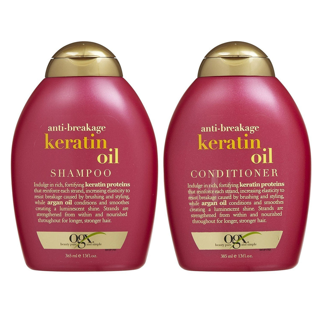 OGX Anti-breakage Keratin Oil Shampoo & Conditioner (13 Ounces) by OGX