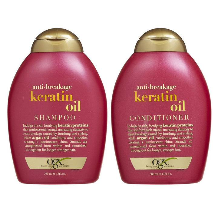 OGX Anti-breakage Keratin Oil Shampoo & Conditioner (13 Ounces) by OGX