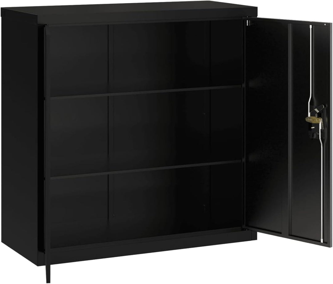 IKAYAA Aktenschrank Abschliessbar Büroschrank Metallschrank Stahlschrank Werkzeugschrank Metall Schr