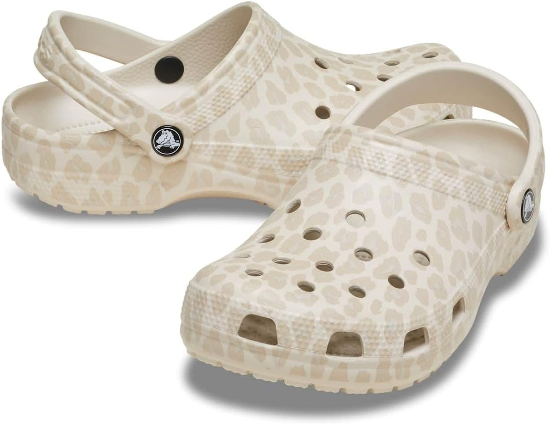 Crocs Classic Animal Clog 33/34 EU Almond Tint Leopard, 33/34 EU Almond Tint Leopard
