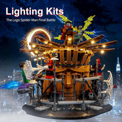 cooldac Led Licht Kit für Lego 76261 Marvel Spider-Mans grosser Showdown (Nur Beleuchtung, Kein Lego