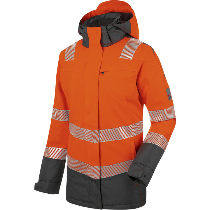 WÜRTH MODYF Warnschutz Parka Neon Damen XS Orange Anthrazit, XS Orange Anthrazit