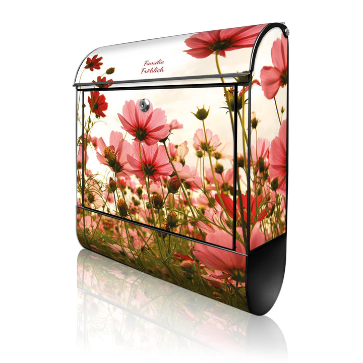 banjado® Design Briefkasten personalisiert Schmuckkörbchen 38,5x46,5x13cm & 2 Schlüssel - Briefkaste